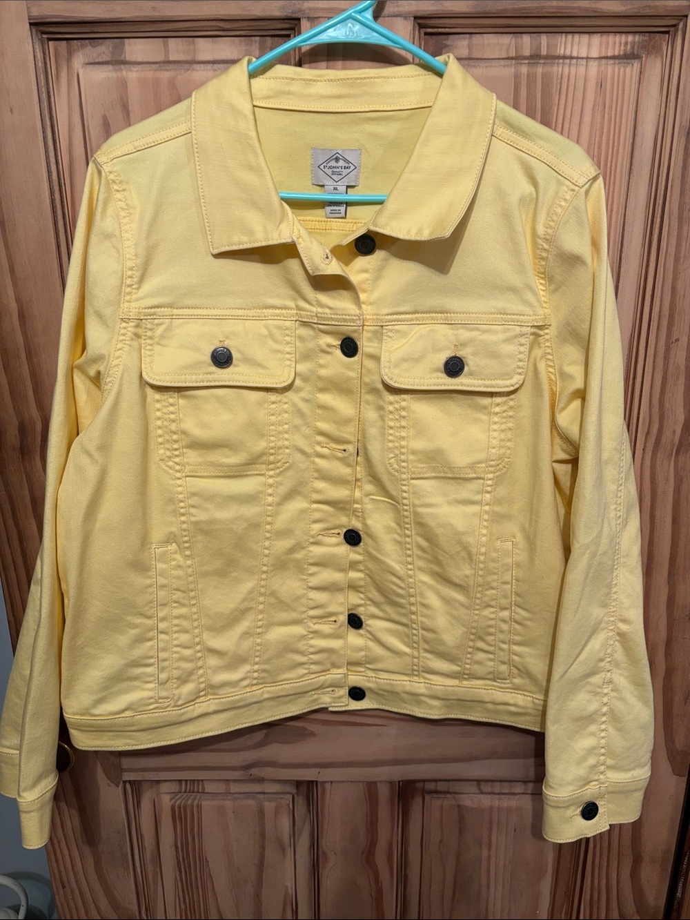 St. John's Bay Yellow Denim Jean Jacket